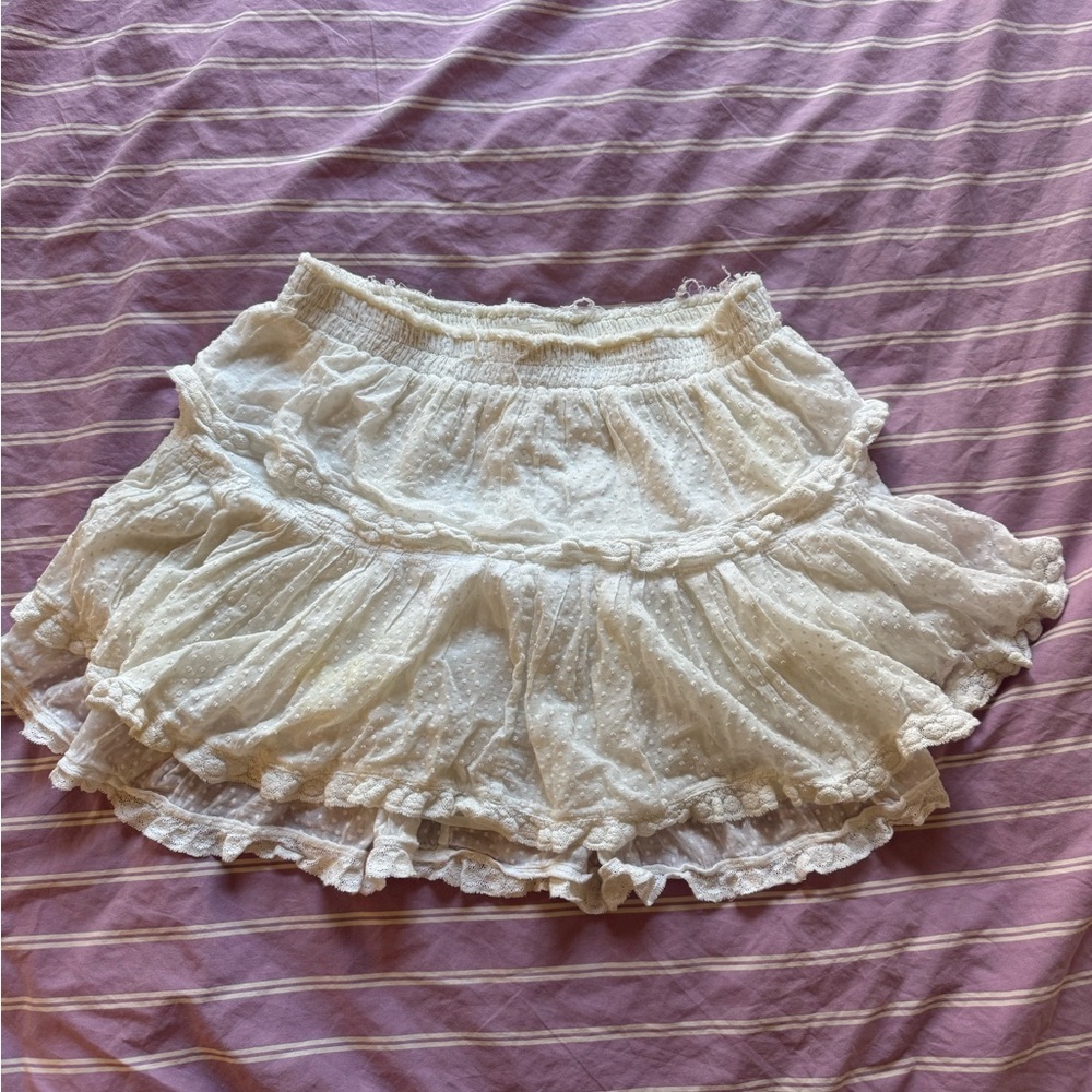 LoveShackFancy Ruffle Mini Skirt - Picture 2 of 6